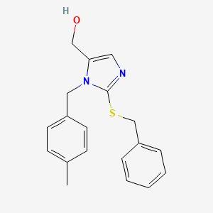 1-[(4-Methylphenyl)methyl]-2-[(phenylmethyl)thio]-1H-imidazole-5-methanol