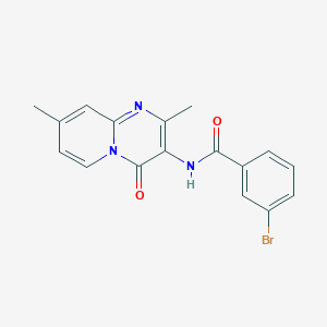 3-Bromo-N-{2,8-dimethyl-4-oxo-4H-pyrido[1,2-A]pyrimidin-3-YL}benzamide