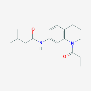 3-methyl-N-(1-propionyl-1,2,3,4-tetrahydroquinolin-7-yl)butanamide