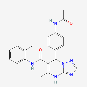 7-[4-(acetylamino)phenyl]-5-methyl-N-(2-methylphenyl)-4,7-dihydro[1,2,4]triazolo[1,5-a]pyrimidine-6-carboxamide