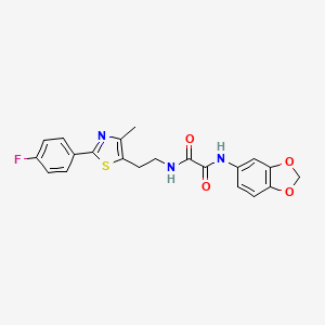 N1-(benzo[d][1,3]dioxol-5-yl)-N2-(2-(2-(4-fluorophenyl)-4-methylthiazol-5-yl)ethyl)oxalamide