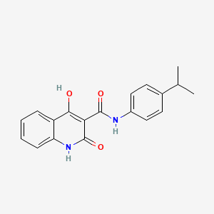 4-hydroxy-N-(4-isopropylphenyl)-2-oxo-1,2-dihydroquinoline-3-carboxamide