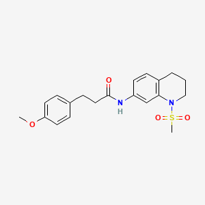 N-(1-Methanesulfonyl-1,2,3,4-tetrahydroquinolin-7-YL)-3-(4-methoxyphenyl)propanamide