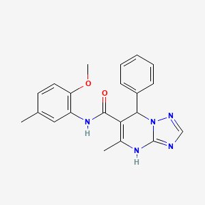 N-(2-methoxy-5-methylphenyl)-5-methyl-7-phenyl-4,7-dihydro[1,2,4]triazolo[1,5-a]pyrimidine-6-carboxamide