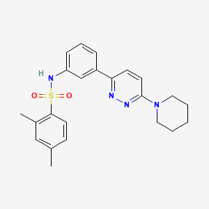 2,4-dimethyl-N-(3-(6-(piperidin-1-yl)pyridazin-3-yl)phenyl)benzenesulfonamide