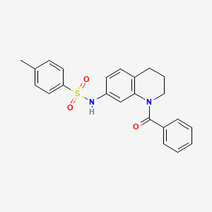 N-(1-benzoyl-1,2,3,4-tetrahydroquinolin-7-yl)-4-methylbenzenesulfonamide