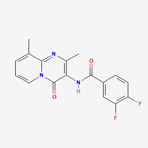 N-{2,9-Dimethyl-4-oxo-4H-pyrido[1,2-A]pyrimidin-3-YL}-3,4-difluorobenzamide