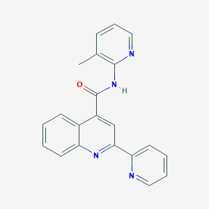 N-(3-methylpyridin-2-yl)-2-(pyridin-2-yl)quinoline-4-carboxamide