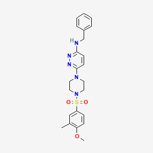 N-Benzyl-6-[4-(4-methoxy-3-methylbenzenesulfonyl)piperazin-1-YL]pyridazin-3-amine