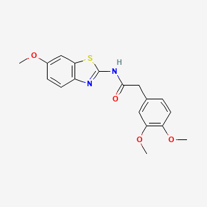 2-(3,4-dimethoxyphenyl)-N-(6-methoxy-1,3-benzothiazol-2-yl)acetamide