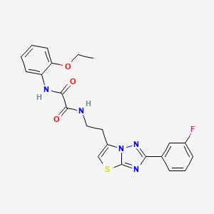 N1-(2-ethoxyphenyl)-N2-(2-(2-(3-fluorophenyl)thiazolo[3,2-b][1,2,4]triazol-6-yl)ethyl)oxalamide