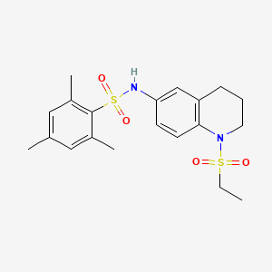 N-(1-(ethylsulfonyl)-1,2,3,4-tetrahydroquinolin-6-yl)-2,4,6-trimethylbenzenesulfonamide