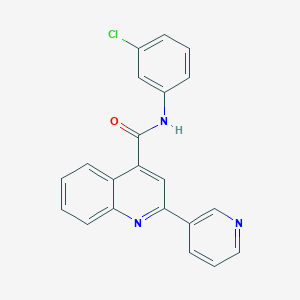 N-(3-chlorophenyl)-2-(pyridin-3-yl)quinoline-4-carboxamide