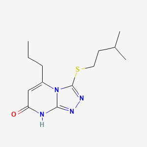 3-(isopentylthio)-5-propyl-[1,2,4]triazolo[4,3-a]pyrimidin-7(8H)-one