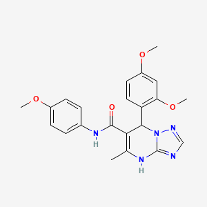 7-(2,4-dimethoxyphenyl)-N-(4-methoxyphenyl)-5-methyl-4,7-dihydro[1,2,4]triazolo[1,5-a]pyrimidine-6-carboxamide