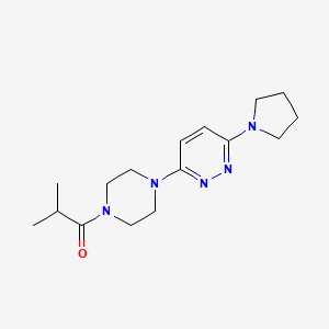 2-Methyl-1-{4-[6-(pyrrolidin-1-YL)pyridazin-3-YL]piperazin-1-YL}propan-1-one