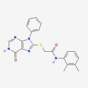 N-(2,3-dimethylphenyl)-2-[(6-oxo-9-phenyl-6,9-dihydro-1H-purin-8-yl)sulfanyl]acetamide