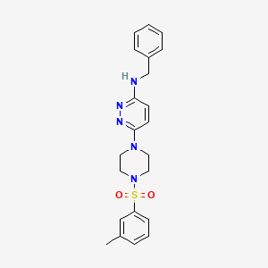 N-benzyl-6-(4-(m-tolylsulfonyl)piperazin-1-yl)pyridazin-3-amine