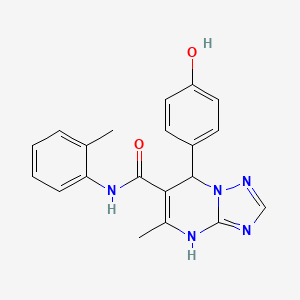 7-(4-hydroxyphenyl)-5-methyl-N-(2-methylphenyl)-4,7-dihydro[1,2,4]triazolo[1,5-a]pyrimidine-6-carboxamide