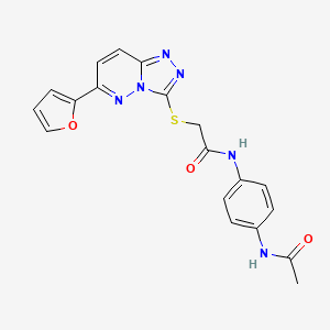 N-(4-Acetamidophenyl)-2-{[6-(furan-2-YL)-[1,2,4]triazolo[4,3-B]pyridazin-3-YL]sulfanyl}acetamide