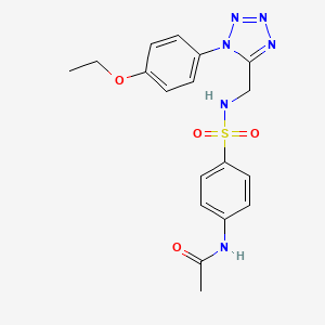 N-(4-(N-((1-(4-ethoxyphenyl)-1H-tetrazol-5-yl)methyl)sulfamoyl)phenyl)acetamide