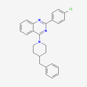 4-(4-Benzylpiperidin-1-yl)-2-(4-chlorophenyl)quinazoline