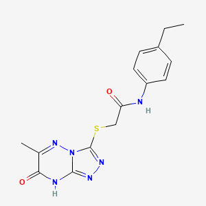 N-(4-ethylphenyl)-2-[(6-methyl-7-oxo-7,8-dihydro[1,2,4]triazolo[4,3-b][1,2,4]triazin-3-yl)sulfanyl]acetamide