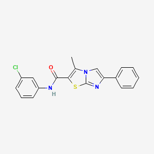 N-(3-chlorophenyl)-3-methyl-6-phenylimidazo[2,1-b]thiazole-2-carboxamide