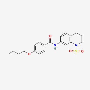 4-Butoxy-N-(1-methanesulfonyl-1,2,3,4-tetrahydroquinolin-7-YL)benzamide