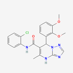 N-(2-chlorophenyl)-7-(2,3-dimethoxyphenyl)-5-methyl-4,7-dihydro[1,2,4]triazolo[1,5-a]pyrimidine-6-carboxamide