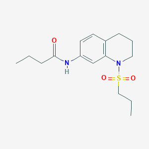 N-(1-(propylsulfonyl)-1,2,3,4-tetrahydroquinolin-7-yl)butyramide