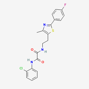 N1-(2-chlorophenyl)-N2-(2-(2-(4-fluorophenyl)-4-me