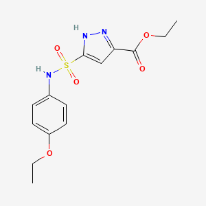 ethyl 3-[(4-ethoxyphenyl)sulfamoyl]-1H-pyrazole-5-carboxylate