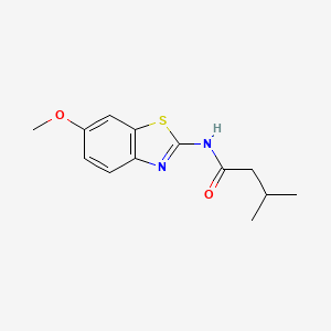 N-(6-methoxy-1,3-benzothiazol-2-yl)-3-methylbutanamide