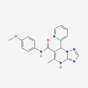 N-(4-methoxyphenyl)-5-methyl-7-(pyridin-2-yl)-4,7-dihydro[1,2,4]triazolo[1,5-a]pyrimidine-6-carboxamide