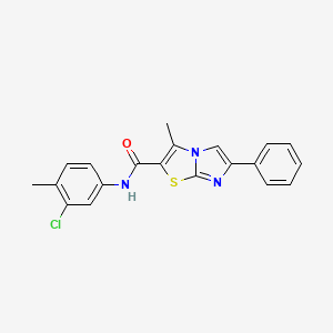 N-(3-chloro-4-methylphenyl)-3-methyl-6-phenylimidazo[2,1-b]thiazole-2-carboxamide