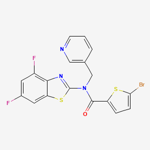 5-bromo-N-(4,6-difluorobenzo[d]thiazol-2-yl)-N-(pyridin-3-ylmethyl)thiophene-2-carboxamide