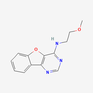 molecular formula C13H13N3O2 B11260201 N-(2-methoxyethyl)[1]benzofuro[3,2-d]pyrimidin-4-amine 