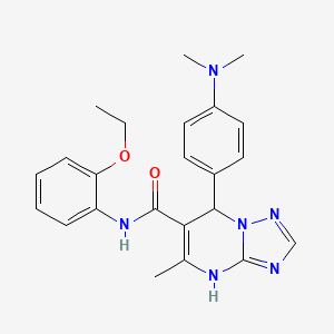 7-[4-(dimethylamino)phenyl]-N-(2-ethoxyphenyl)-5-methyl-4,7-dihydro[1,2,4]triazolo[1,5-a]pyrimidine-6-carboxamide