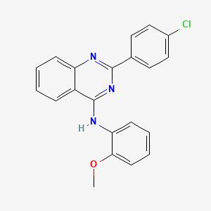 2-(4-chlorophenyl)-N-(2-methoxyphenyl)quinazolin-4-amine