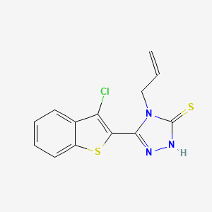 5-(3-chloro-1-benzothiophen-2-yl)-4-(prop-2-en-1-yl)-2,4-dihydro-3H-1,2,4-triazole-3-thione