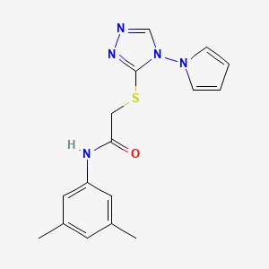 N-(3,5-dimethylphenyl)-2-{[4-(1H-pyrrol-1-yl)-4H-1,2,4-triazol-3-yl]sulfanyl}acetamide