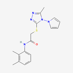 N-(2,3-dimethylphenyl)-2-{[5-methyl-4-(1H-pyrrol-1-yl)-4H-1,2,4-triazol-3-yl]sulfanyl}acetamide