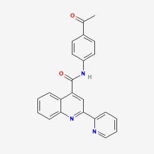 N-(4-acetylphenyl)-2-(pyridin-2-yl)quinoline-4-carboxamide