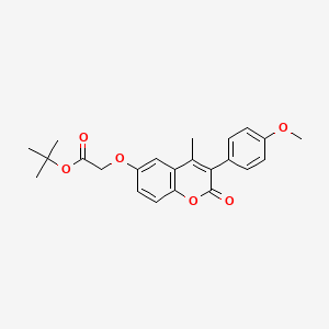 tert-butyl {[3-(4-methoxyphenyl)-4-methyl-2-oxo-2H-chromen-6-yl]oxy}acetate