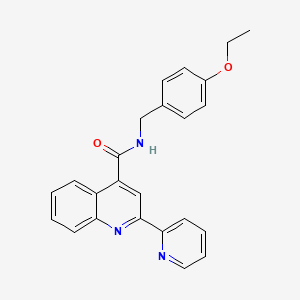 N-[(4-Ethoxyphenyl)methyl]-2-(pyridin-2-YL)quinoline-4-carboxamide