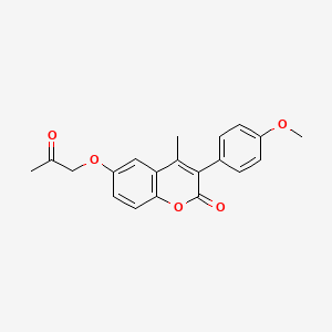 3-(4-methoxyphenyl)-4-methyl-6-(2-oxopropoxy)-2H-chromen-2-one