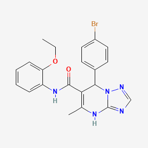 7-(4-bromophenyl)-N-(2-ethoxyphenyl)-5-methyl-4,7-dihydro[1,2,4]triazolo[1,5-a]pyrimidine-6-carboxamide