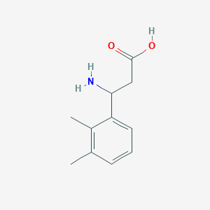 molecular formula C11H15NO2 B112606 3-氨基-3-(2,3-二甲苯基)丙酸 CAS No. 412925-12-3