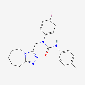 1-(4-fluorophenyl)-3-(4-methylphenyl)-1-(6,7,8,9-tetrahydro-5H-[1,2,4]triazolo[4,3-a]azepin-3-ylmethyl)urea